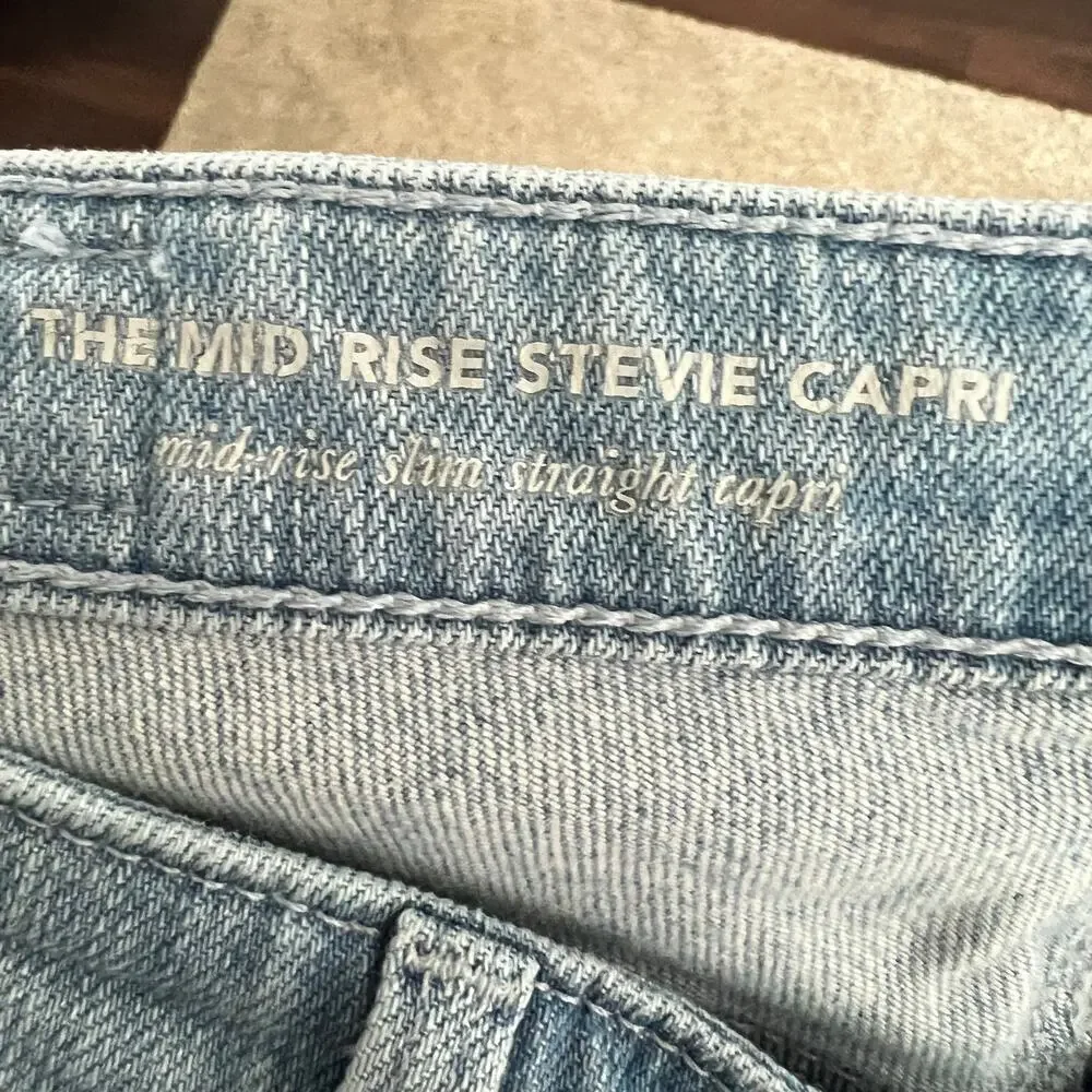 AG Adriano Goldschmied Stevie Capri Jeans Women's 25 Mid Rise Slim Straight Leg - Picture 7 of 8